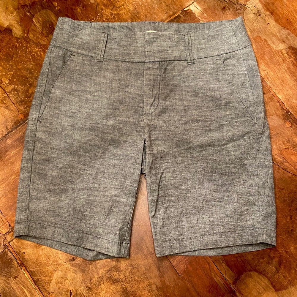 J. Crew Gray Linen-Blend Women’s Shorts